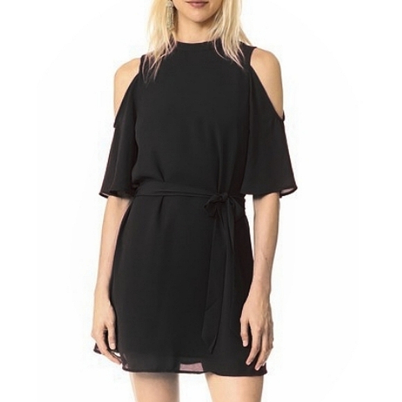 Jack by BB Dakota black cold shoulder dress - Picture 1 of 6